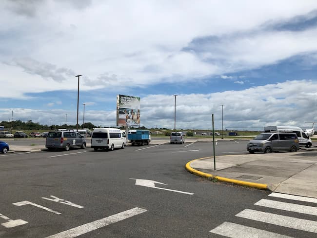 Liberia Costa Rica Airport short term parking area